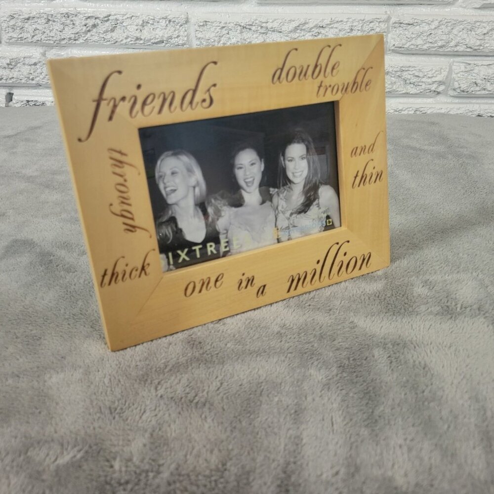 Sixtrees Friends Photo Frame 4x6 Modern Picture Frame Free Standing S83E‎